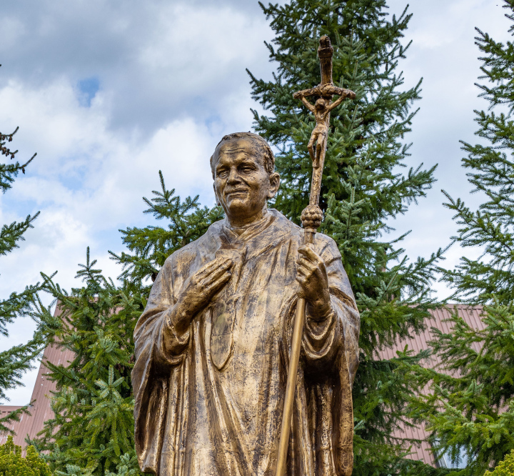 John Paul II, a monument in Rajbrota