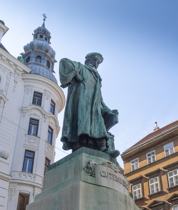 Gutenberg Monument in Vienna