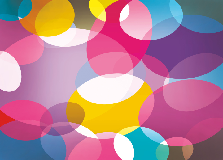 Background With Colorful Ovals