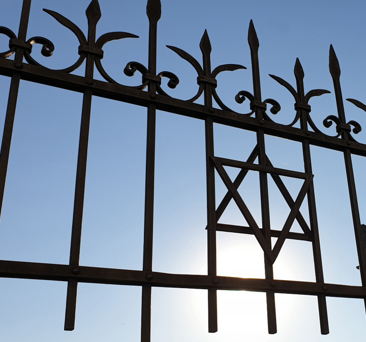 Star of David On Forged Fence