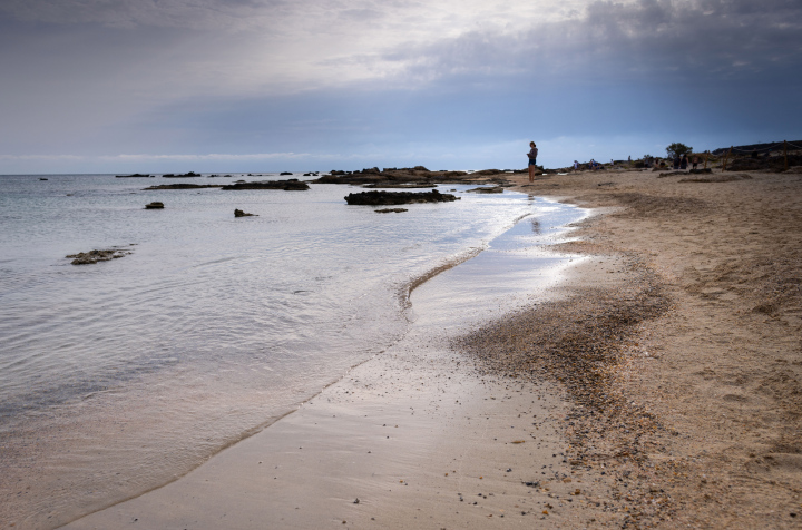 Pebble beach by the sea