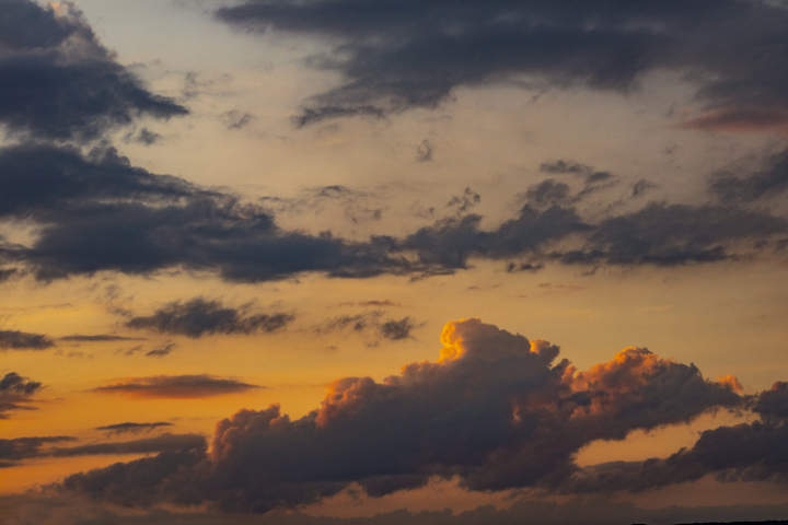 Evening Sky With Clouds