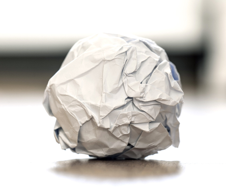 Crumpled paper