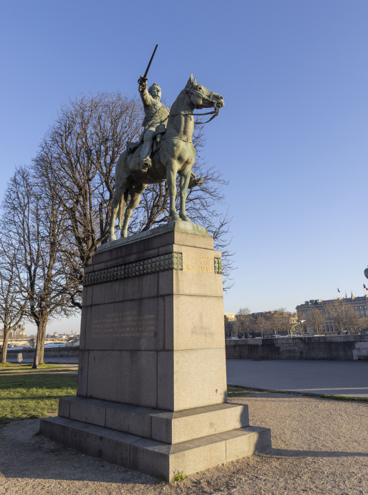Simon Bolivar equestrian statue in Paris