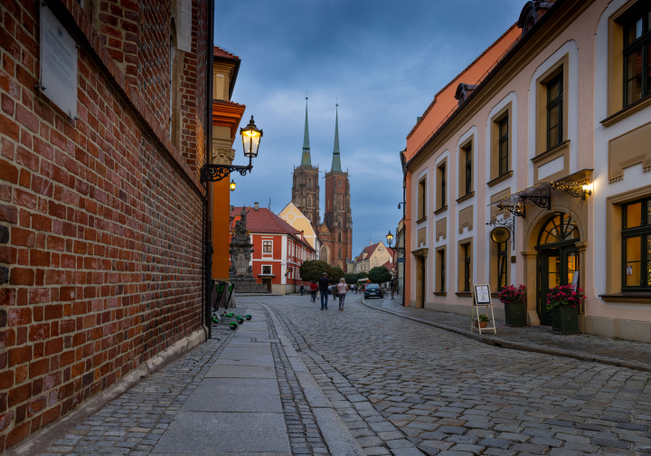 Cathedral Street in Wrocław