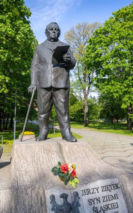 Jerzy Ziętek, a monument in Katowice