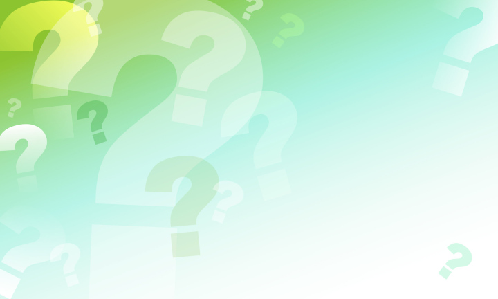Question marks, green background for presentation, vector