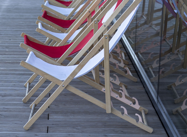 Sunbeds on the terrace