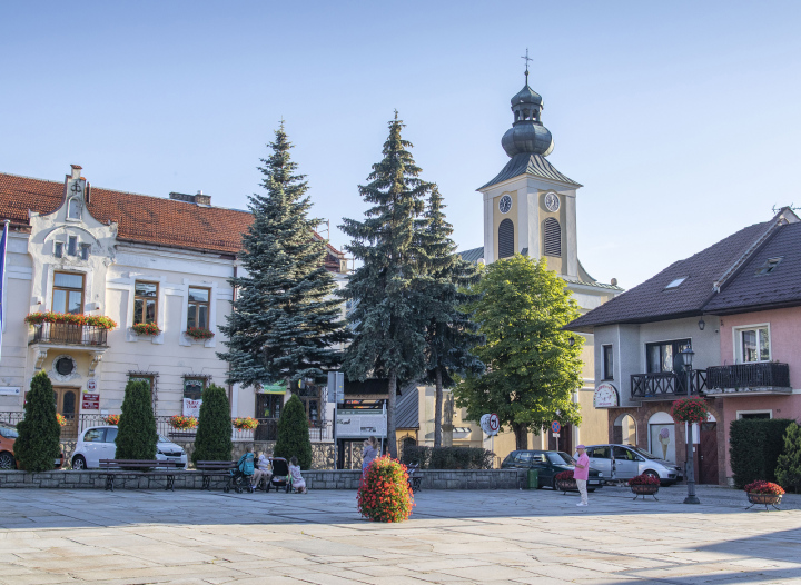 The market square in Tymbark