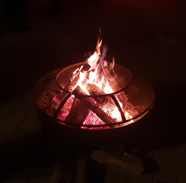 Fireplace with Flames