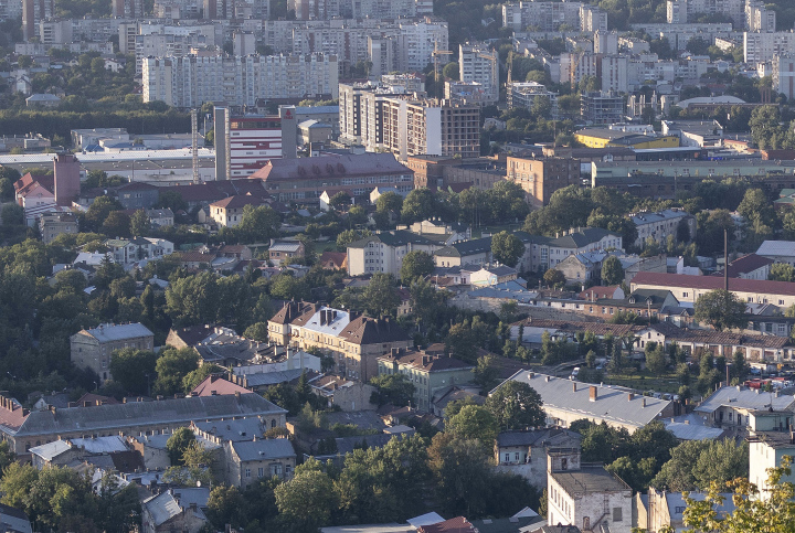 Dense residential housing