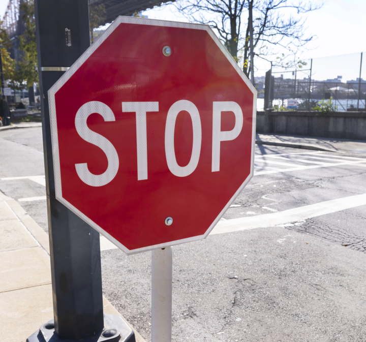 Road sign STOP