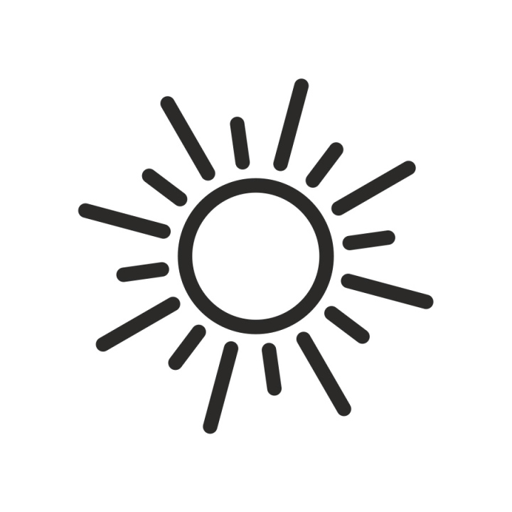 Sun icon weather eps