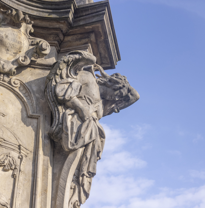 Fragment of the Monument to St. John of Nepomuk in Ostrów Tumski, Wrocław