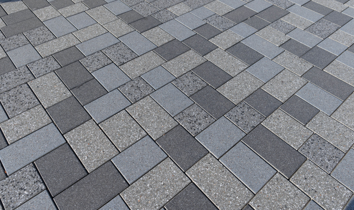 Terrazzo paving tiles