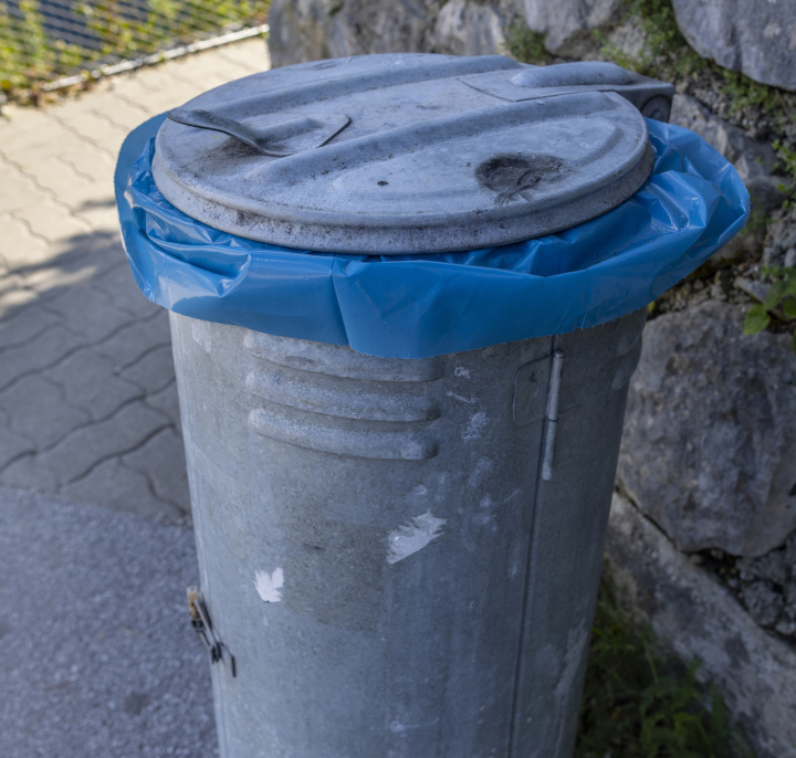 Metal Garbage Can