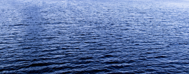 Water surface slightly undulating