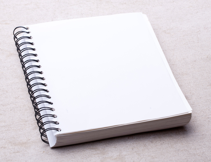 White notebook