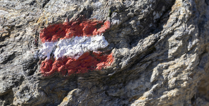 The Red Trail on the Rock