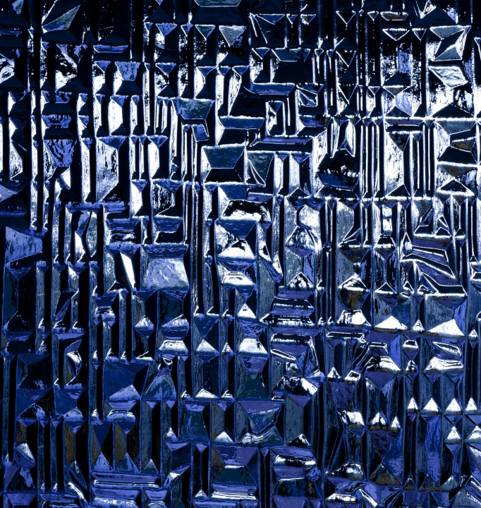 Blue Glass For Doors