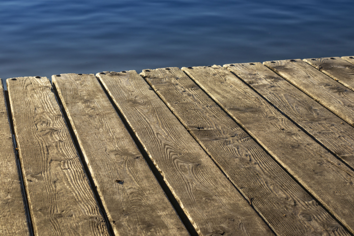 Plank Terrace over the water