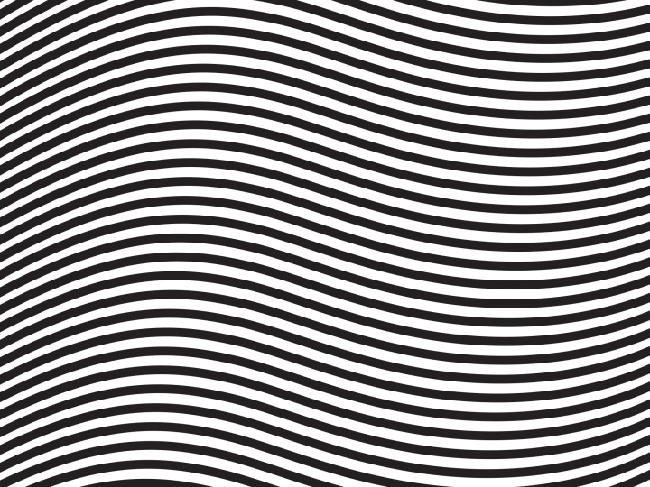 Wavy lines, black and white vector