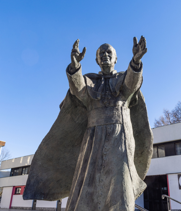 Monument of Pope John Paul II in Nowa Huta