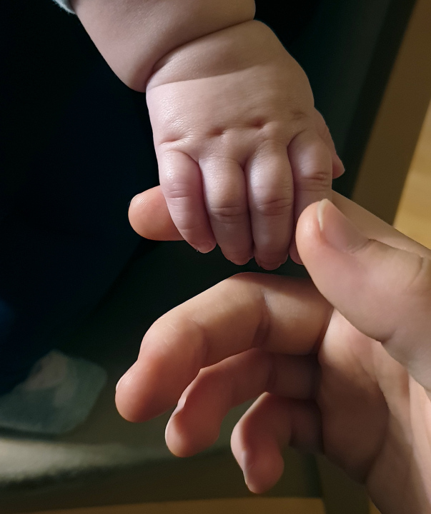 Hand of a baby