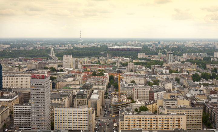 View of Warsaw from the Palace