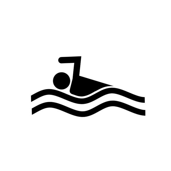 Floating man icon