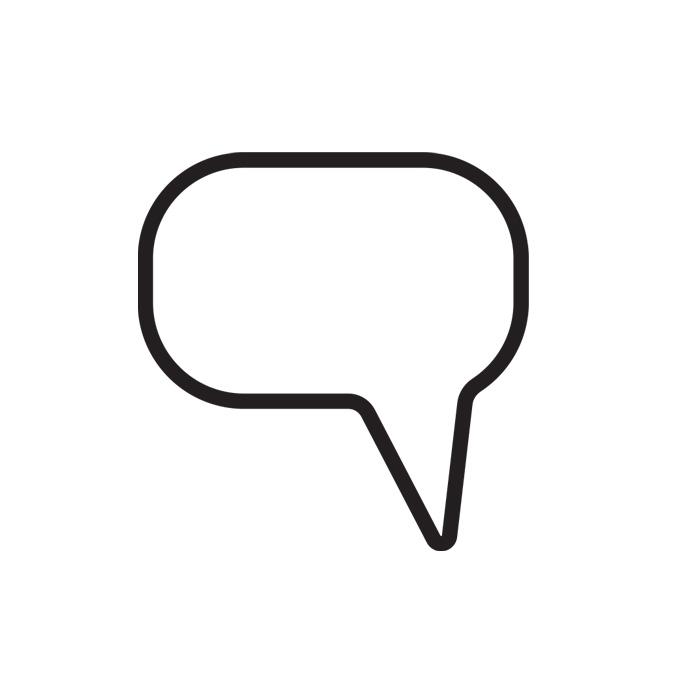 Comic book speech bubble, line, icon
