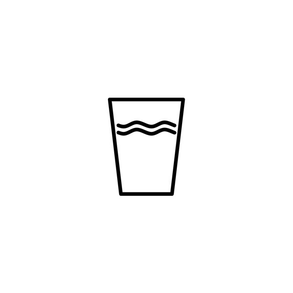 Water in a glass icon