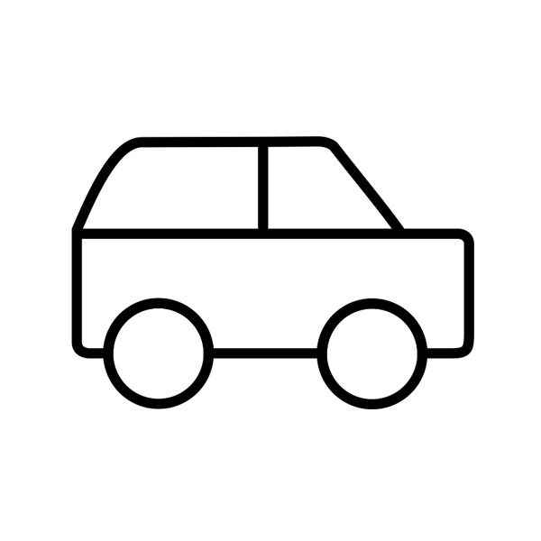 Passenger car icon