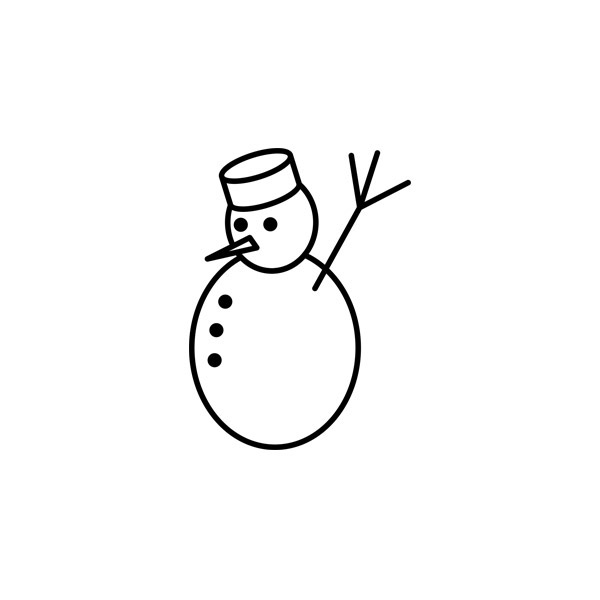 Snowman free icon, symbol