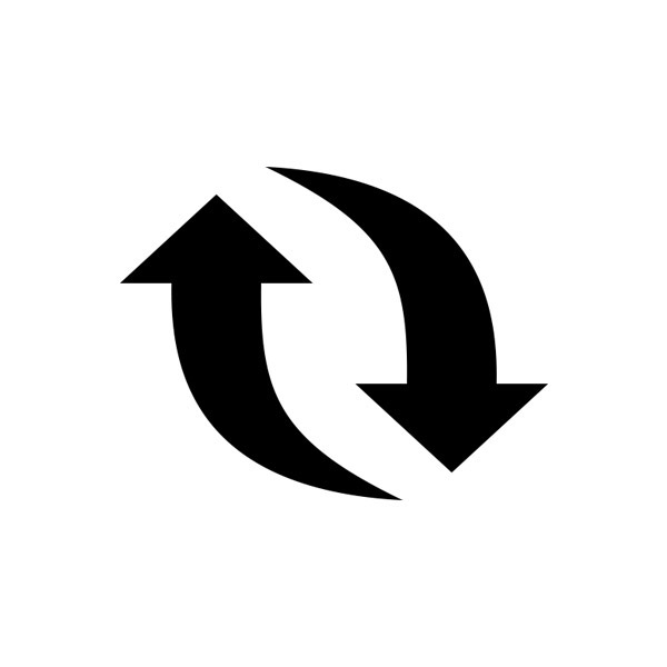 Exchange arrows, directions free icon