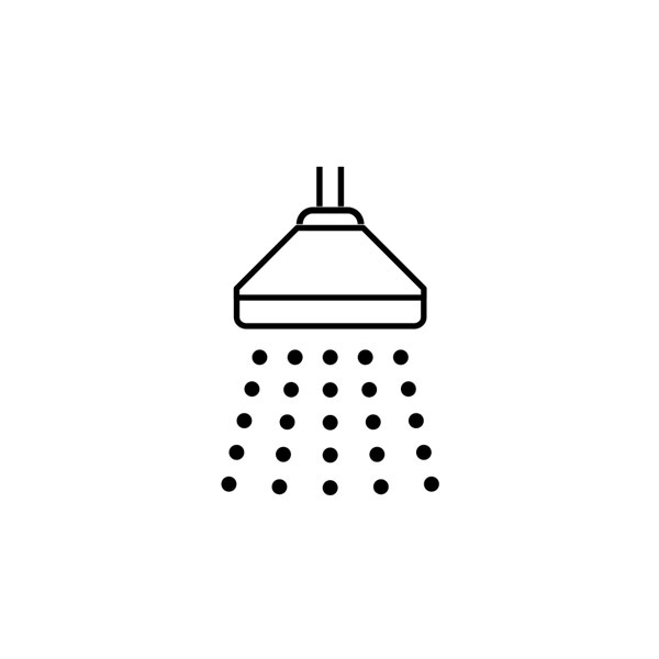 Shower, water, drops, washing, free icon