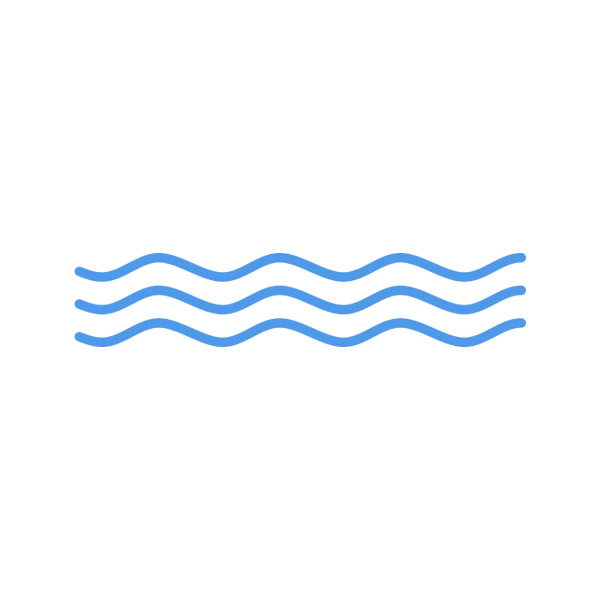 Blue waves icon