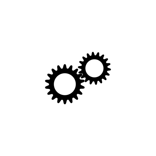 Gear wheels icon