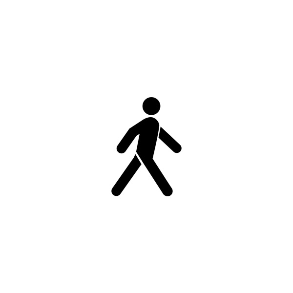 Walking man icon
