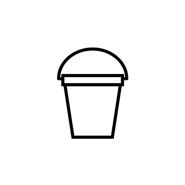 Bucket vector icon
