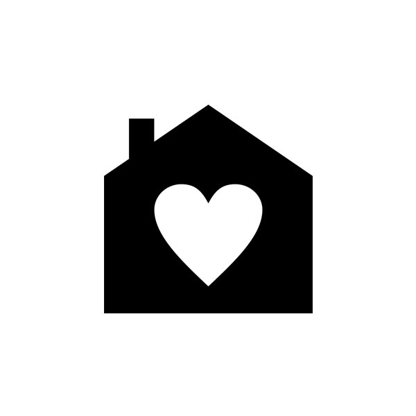 House, building, free icon, symbol, heart