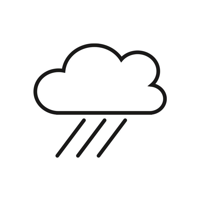 Cloud Icon, Precipitation, EPS, Vector Free Icon