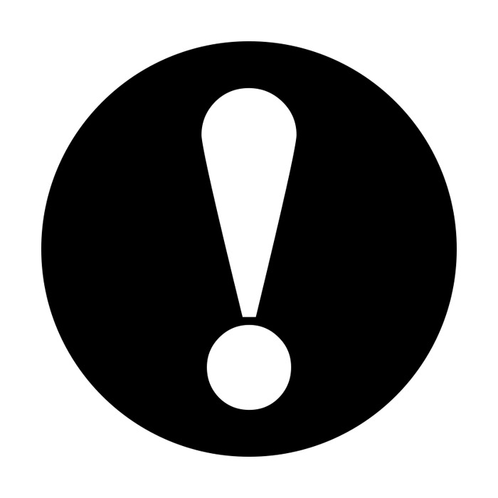 Wykrzyknik Ikona - symbol